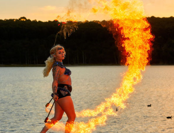 Brisbane Fire Dancer